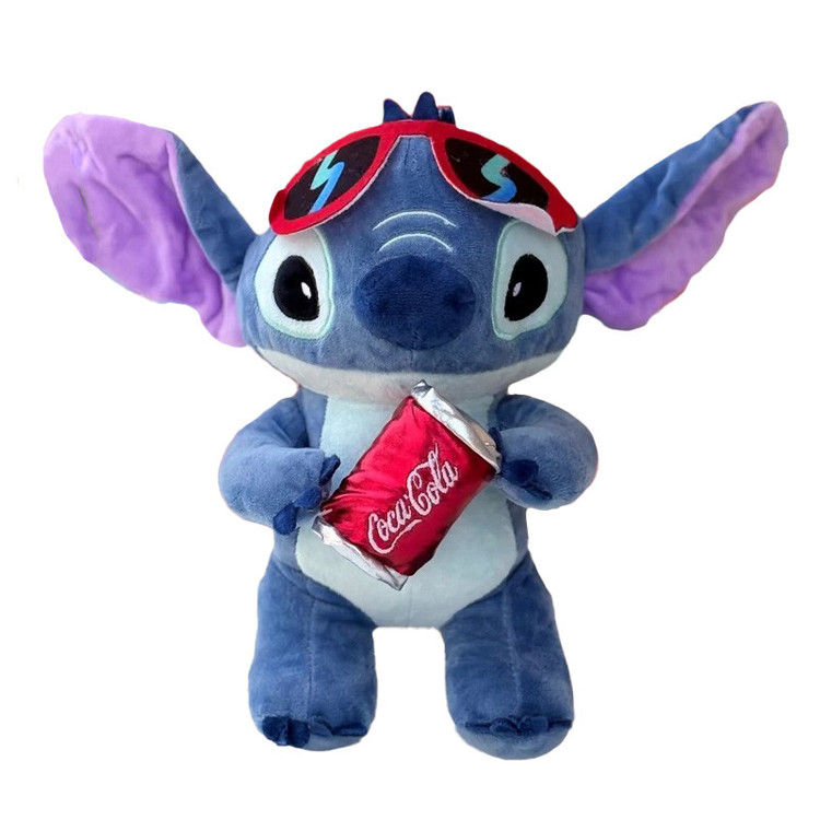 عروسک پولیشی مدل استیج طرح کوکاکولا کد JI110 ارتفاع 35 سانتیمتر